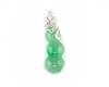 Jadeite (type-A) carving and diamond pendant Jadeite (type-A) carving and diamond pendant