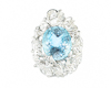 Aquamarine and diamond pendant Aquamarine and diamond pendant