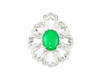 Jadeite (type-A) and diamond pendant Jadeite (type-A) and diamond pendant