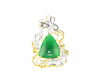 Jadeite (type-A) and diamond pendant Jadeite (type-A) and diamond pendant
