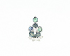 Alexandrite and diamond pendant