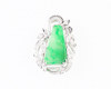 Jadeite (type-A) and diamond pendant Jadeite (type-A) and diamond pendant