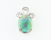 Opal and diamond pendant