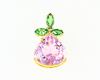 Kunzite and tsavorite garnet pendant Kunzite and tsavorite garnet pendant
