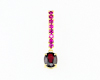 Spinel and ruby pendant