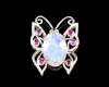 Moon stone, ruby and diamond pendant Moon stone, ruby and diamond pendant