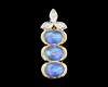 Moon stone and diamond pendant Moon stone and diamond pendant