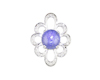 Blue star sapphire and diamond pendant