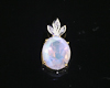 Moon stone and diamond pendant Moon stone and diamond pendant