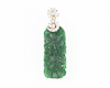 Jadeite (type-A) carving and diamond pendant Jadeite (type-A) carving and diamond pendant