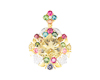 Aquamarine, tourmaline and diamond pendant Aquamarine, tourmaline and diamond pendant