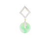 Jadeite (type-A) carving and diamond pendant Jadeite (type-A) carving and diamond pendant