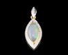 Opal and diamond pendant