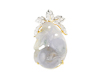 Jadeite (type-A) carving and diamond pendant Jadeite (type-A) carving and diamond pendant