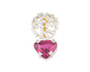 Rubellite and diamond pendant Rubellite and diamond pendant