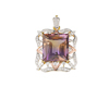 Ametrine and diamond pendant