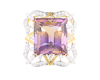 Ametrine and diamond pendant Ametrine and diamond pendant