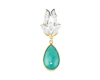 Emerald and diamond pendant Emerald and diamond pendant