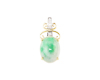 Jadeite (type-A) and diamond pendant Jadeite (type-A) and diamond pendant