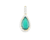 Emerald and diamond pendant Emerald and diamond pendant