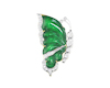 Jadeite (type-A) carving and diamond pendant Jadeite (type-A) carving and diamond pendant