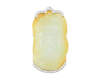 Jadeite (type-A) carving and diamond pendant Jadeite (type-A) carving and diamond pendant