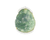 Jadeite (type-A) carving and diamond pendant Jadeite (type-A) carving and diamond pendant