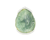 Jadeite (type-A) carving and diamond pendant Jadeite (type-A) carving and diamond pendant