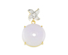 Jadeite (type-A) carving and diamond pendant Jadeite (type-A) carving and diamond pendant