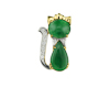Jadeite (type-A) and diamond pendant Jadeite (type-A) and diamond pendant