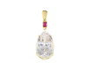 Kunzite and ruby pendant