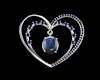 Moon stone and blue sapphire pendant Moon stone and blue sapphire pendant