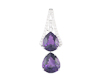 Amethyst and diamond pendant Amethyst and diamond pendant