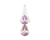 Ametrine and diamond pendant