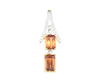 Mandarin spessartite garnet and diamond pendant