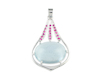 Aquamarine and ruby pendant Aquamarine and ruby pendant