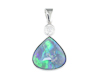 Opal and diamond pendant