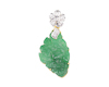 Jadeite (type-A) carving and diamond pendant Jadeite (type-A) carving and diamond pendant