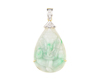Jadeite (type-A) carving and diamond pendant Jadeite (type-A) carving and diamond pendant