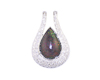 Opal and diamond pendant Opal and diamond pendant