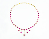 Ruby and diamond necklace