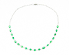 Tsavorite garnet and diamond necklace