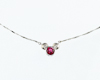 Spinel and diamond necklace