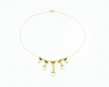 Sapphire and diamond necklace