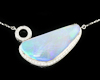 Opal and diamond necklace