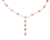 Spinel and diamond necklace