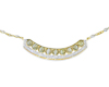 Chrysoberyl cat's eye and diamond necklace