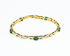 Emerald and diamond bracelet