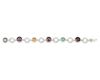 Rhodolite garnet, tourmaline, citrine and diamond bracelet