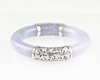 Jadeite (type-A) carving and diamond bangle